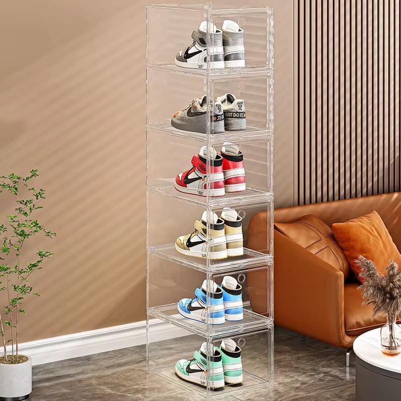 Clear Plastic Shoe Organizer B - Sneaker Case 评论和价格