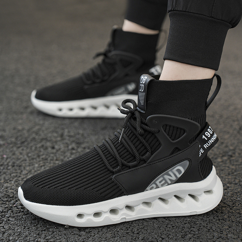 Trendy Men High Top Sock Shoes - Sneaker Career 评论和价格
