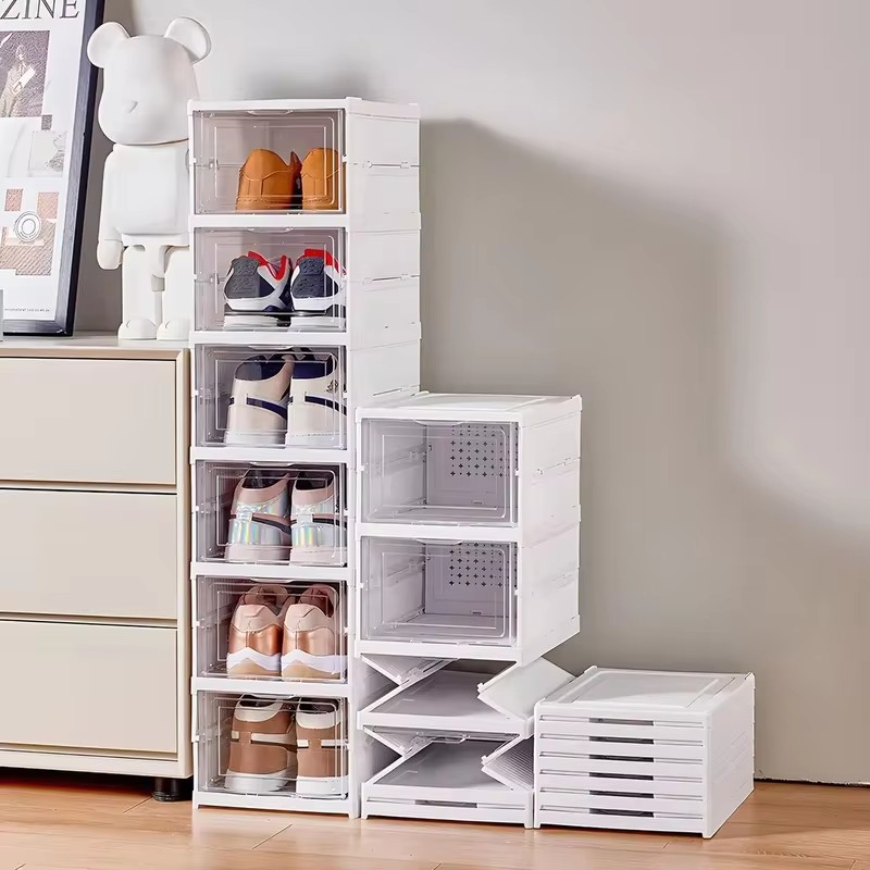 Clear Plastic Stackable Shoe S - Sneaker Case 评论和价格