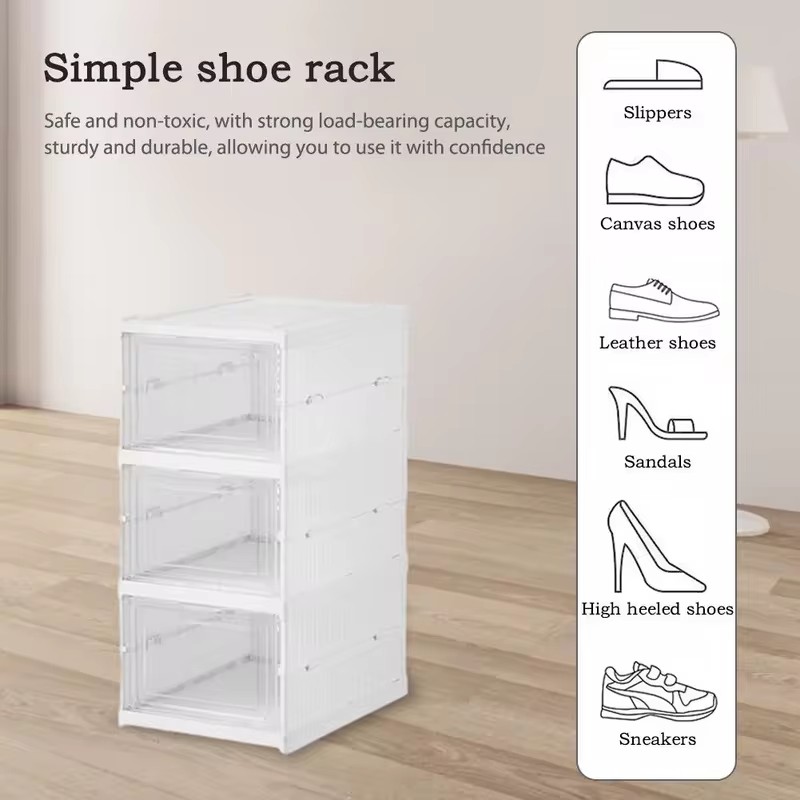 Clear Plastic Stackable Shoe S - Sneaker Case 评论和价格