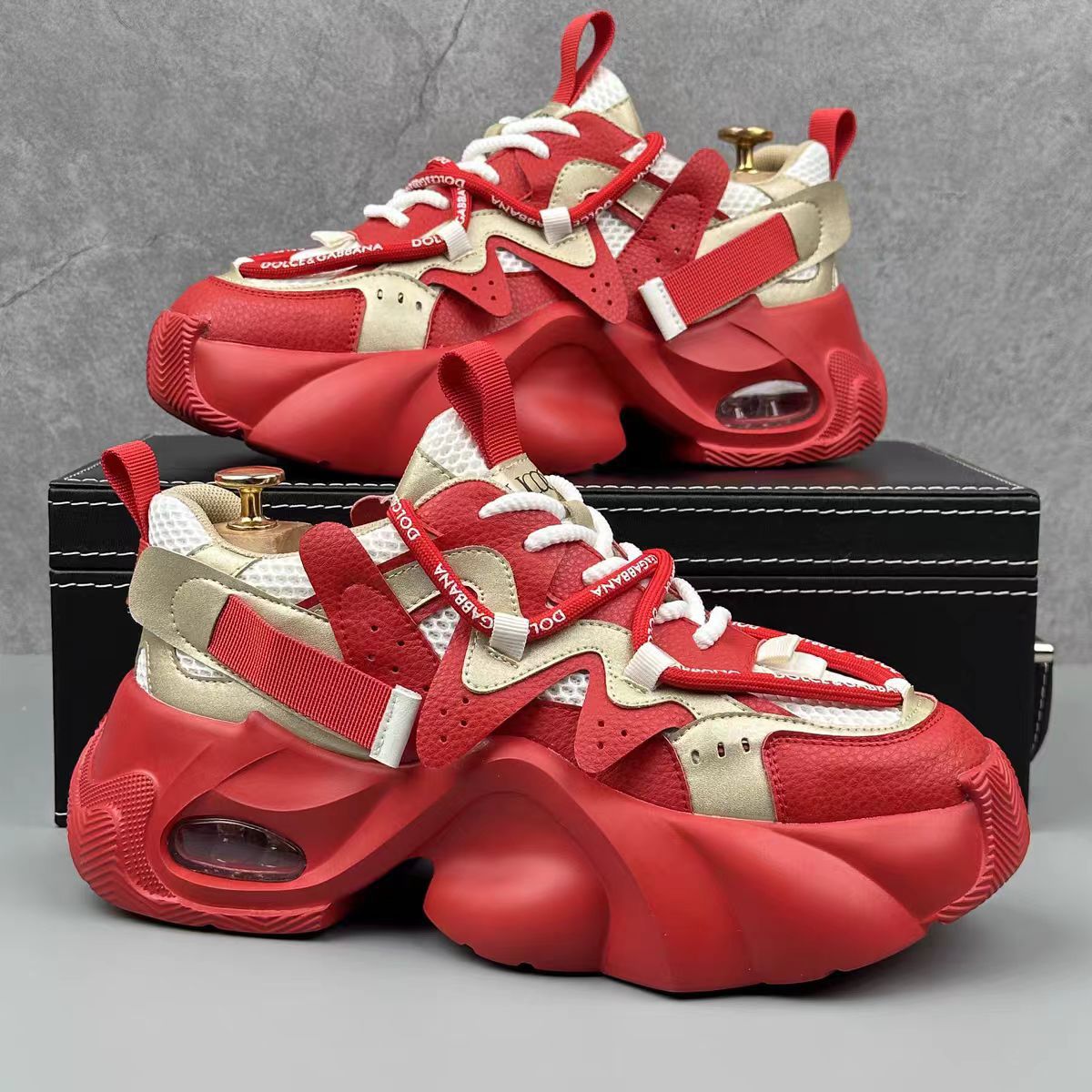 New Dad Shoes Color-blocked Ca - Sneaker Career 评论和价格